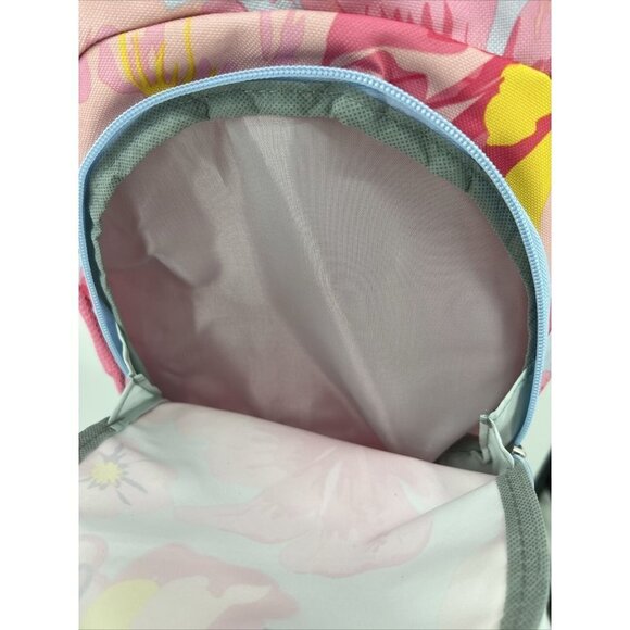 Wonder Nation Kids Backpack Adjustable Straps size L15" x W14" Pink Floral New - Picture 6 of 7